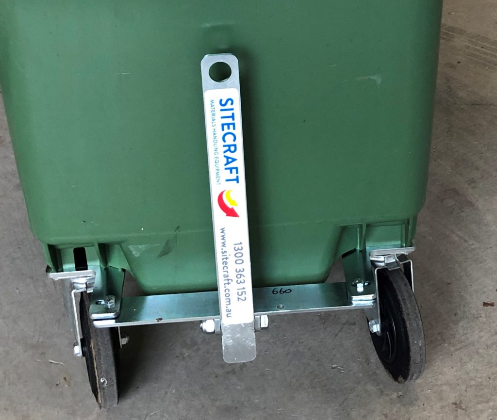 Universal Towing Attachment To Suit 1100L Bins Front Only Sitecraft