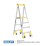 Bailey P150 Aluminium Job Station Ladders | 4 Step Model