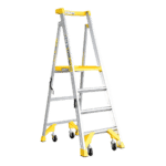 Bailey P150 Aluminium Job Station Ladders | 4 Step Model