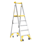 Bailey P170 Aluminium Job Station Ladders | 5 Step Model
