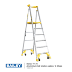 Bailey P170 Aluminium Job Station Ladders | 6 Step Model