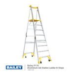 Bailey P170 Aluminium Job Station Ladders | 8 Step Model