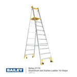 Bailey P170 Aluminium Job Station Ladders | 10 Step Model