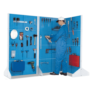 Double Sided Perfo Panel Wall