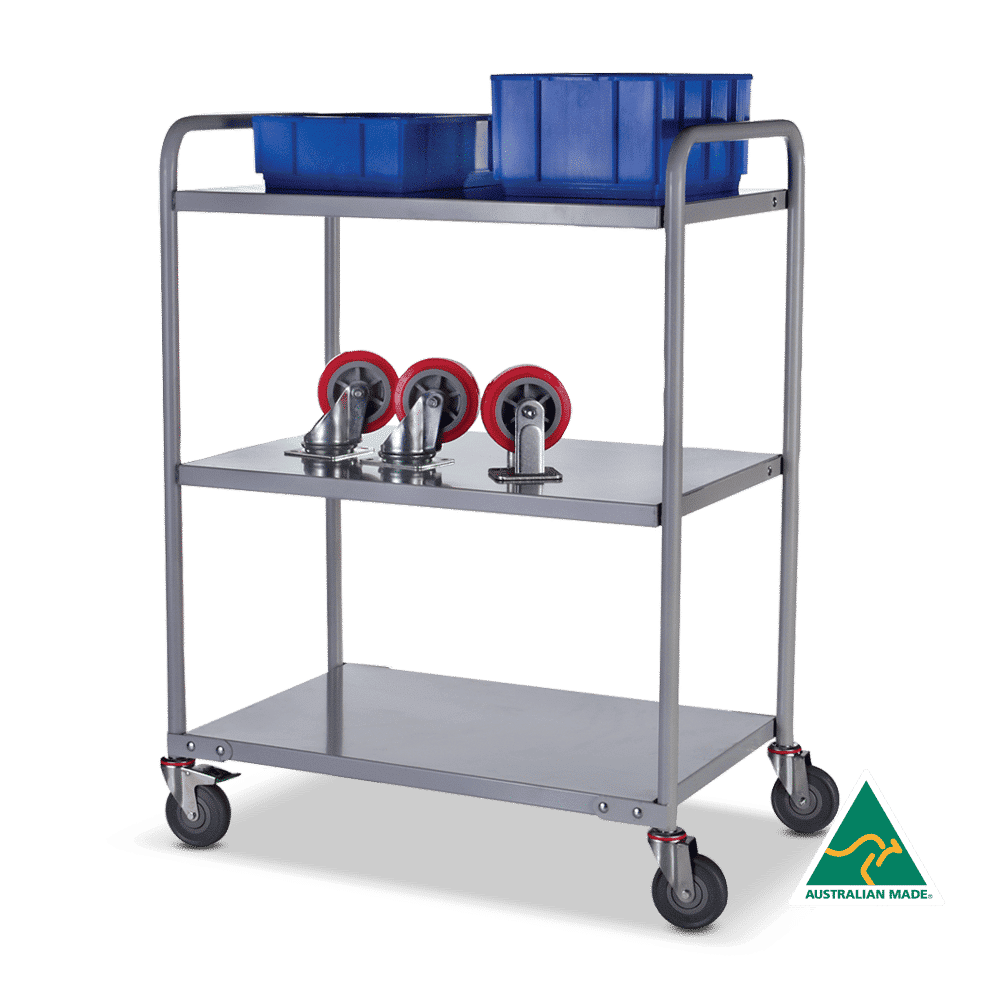 Sitequip Multi-Deck Trolleys – 3 Shelf 800 x 500mm