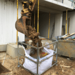 Basic Bulk Bag Stand with Bag in action