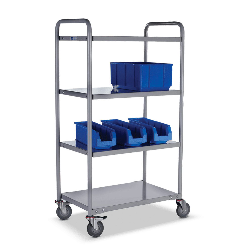 Multi-Deck Trolleys 4 Shelf, Dimension 900 x 600mm