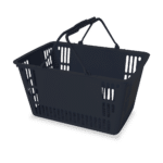 Plastic Shopping Basket Black