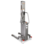 Logistec Electric Stainless Steel Compact Lifter 300Kg, Back Angle.