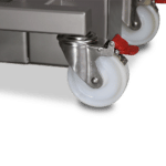 Electric Stainless Steel Compact Lifter 150Kg - Casters