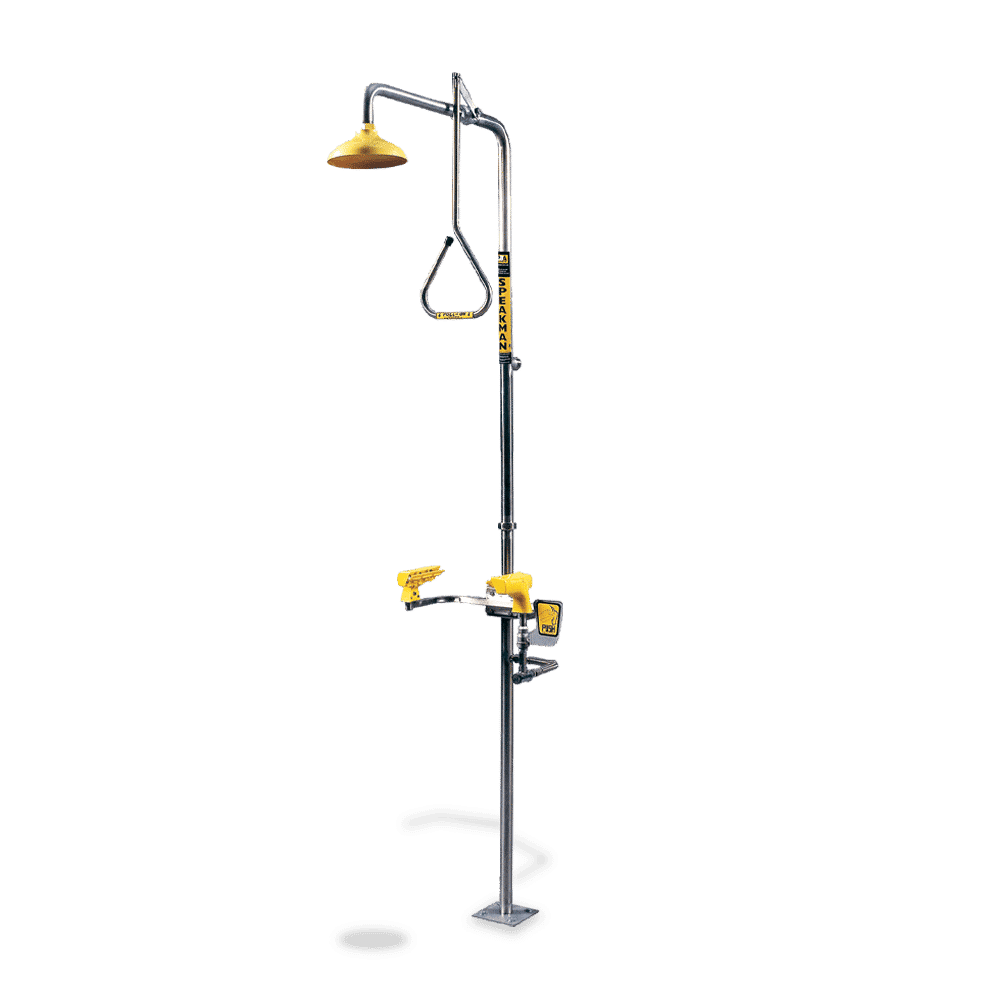 Combination Deluge shower and Aerated Eye Wash, Hand Operated (no bowl)