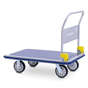 Sitepro Large Single Deck Platform Trolley with Folding Handle. Size 1240 x 790mm