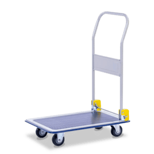 Sitepro Small Single Deck Platform Trolley With Folding Handle - 740 x 480mm