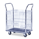 Sitepro Small Platform Trolley with Wire Sides - 740 x 480mm