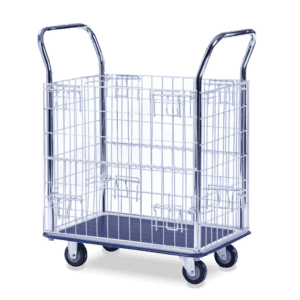 Sitepro Small Platform Trolley with Wire Sides - 740 x 480mm