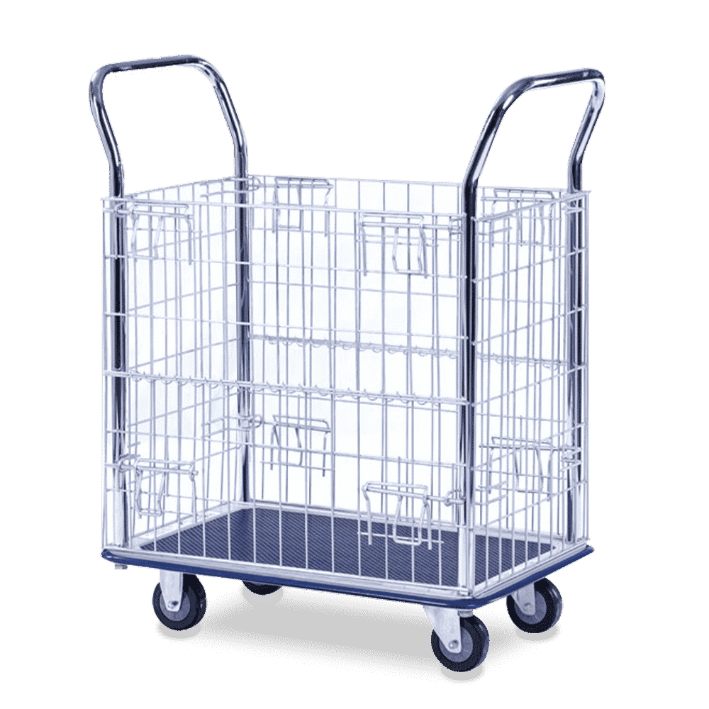 Sitepro Small Platform Trolley with Wire Sides – 740 x 480mm
