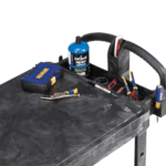 Flat Shelf Utility Cart Black- Large