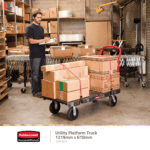 The Rubbermaid Utility Platform Truck / Trolley. Size: 1219mm x 610mm