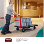 The Rubbermaid Utility Platform Truck / Trolley. Size: 1219mm x 610mm