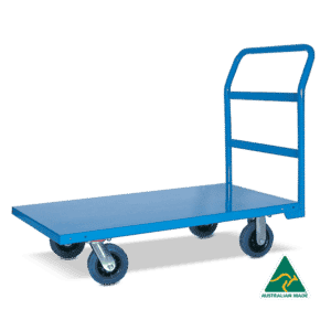 Heavy Duty Flat Deck Trolleys - Resilient Rubber Castors