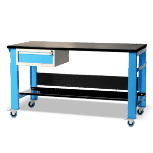 Sitequip Heavy Duty Mobile Workbench With Lockable Drawer
