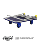 Prestar NF-Series Platform Trolley - 920 x 610mm with Handle in the fold down position
