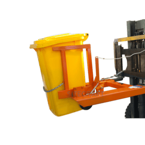 Forklift Attachment Single Wheelie Bin Tipper - 240L Bins