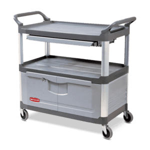 Rubbermain X-tra Utility Cart with Locking Cabinet