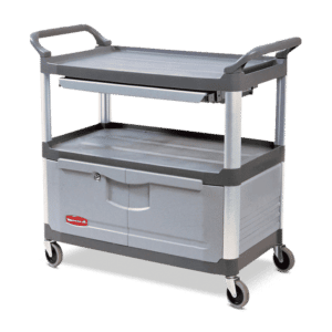 Rubbermain X-tra Utility Cart with Locking Cabinet