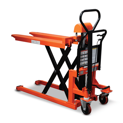 Logistec High Lift Pallet Trucks Skid Lifter 1000kg Load Capacity 830mm Lift Height 526/690 width Option