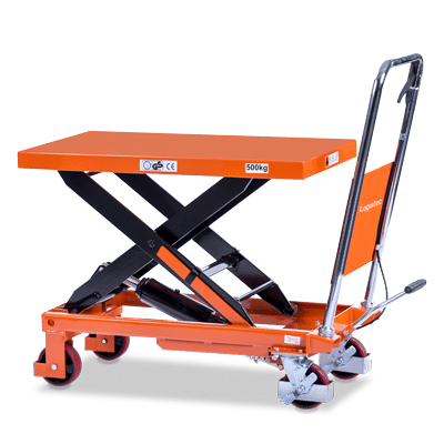 Logistec Scissor Lift Trolley 500kg Load Capacity 900mm Lift Height