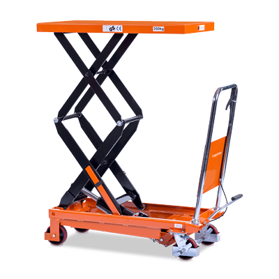 Logistec Scissor Lift Trolley High Lift 350kg 1300mm Lift Height