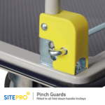 Sitepro Platform Trolleys Pinch Guard Fitted to all fold down trolleys