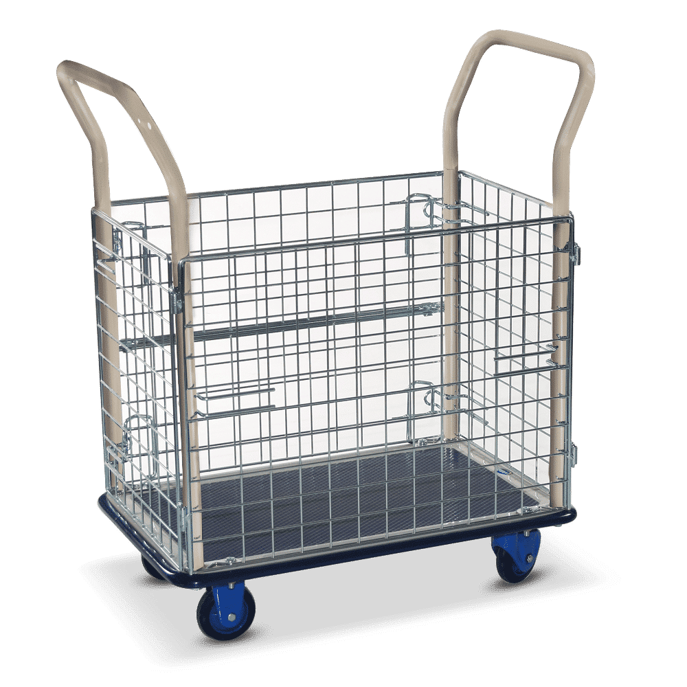 Prestar NB-Series Platform Trolley with Removable Wire Sides – 740 x 480mm