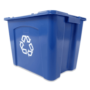 Rubbermaid 47Litres Container Blue Universal Recycle Symbol