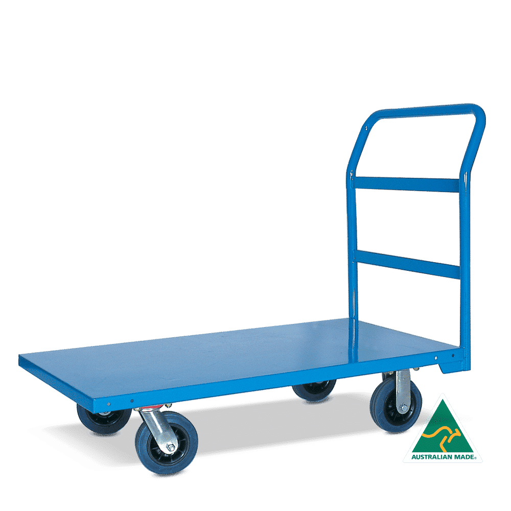 Heavy Duty Flat Deck Trolleys - Pneumatic Wheels