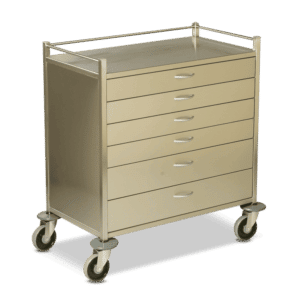 Stainless Steel Multi-Drawer Trolley