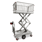 E-Move Scissor Trolley - Cage on Platform