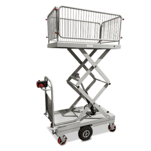 E-Move Scissor Trolley - Cage on Platform