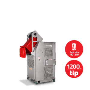 Versatip Stainless Steel Premium Industry Rated Bin Lifter for cleanroom